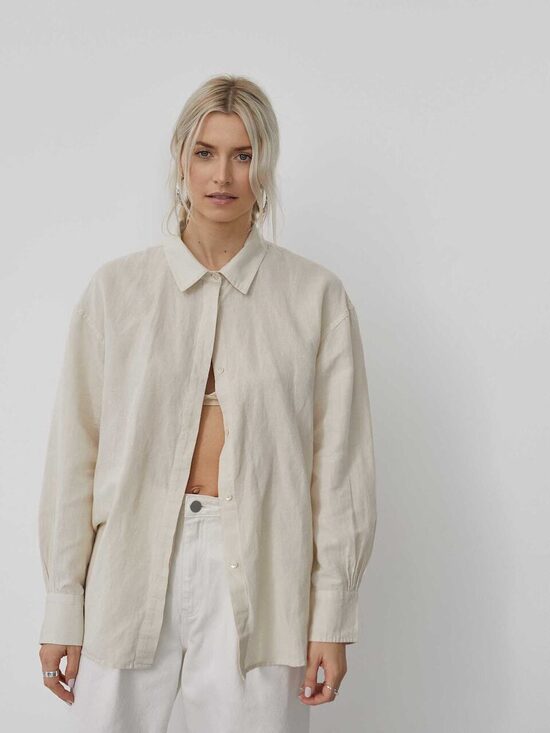 Lina blūze Alisa beige LeGer by Lena Gercke